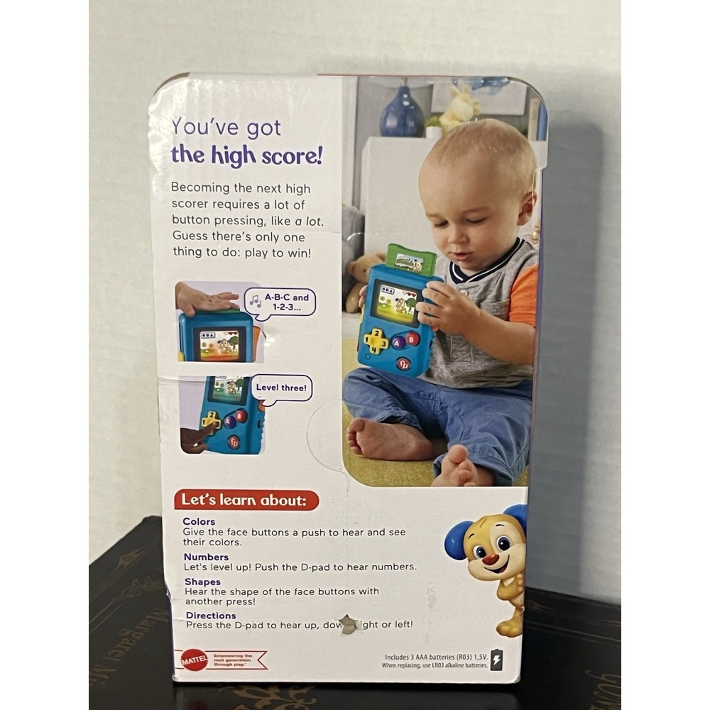Fisher-Price Laugh & Learn Lil Gamer Gameboy Educational Musical Activity *NEW - Picture 2 of 2